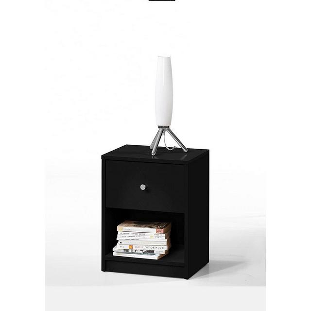 Tvilum Studio Furniture Collection 1 Drawer Nightstand, Black