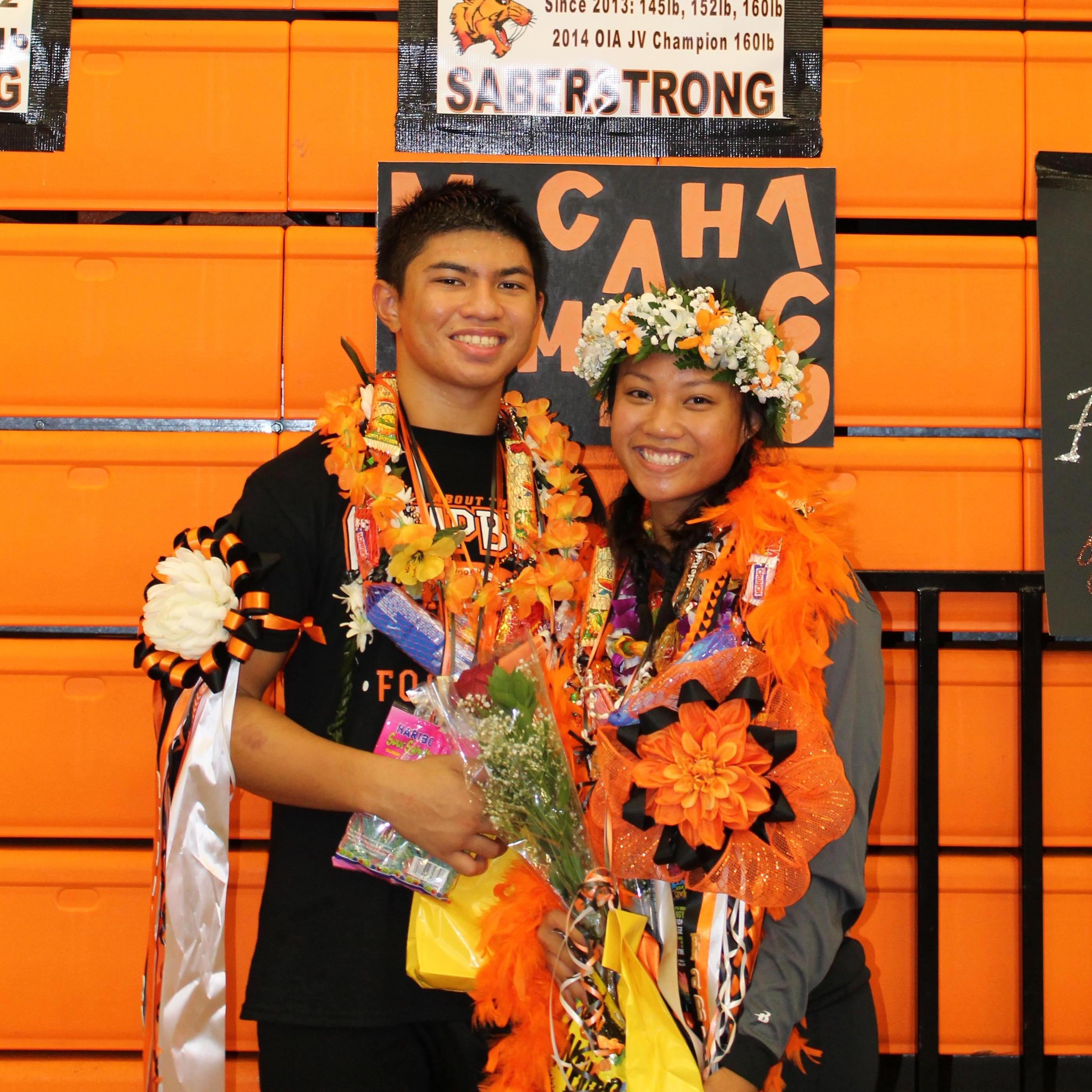 Wrestling senior night.
