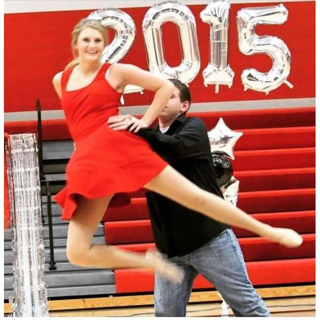 Co-ed drill team routine