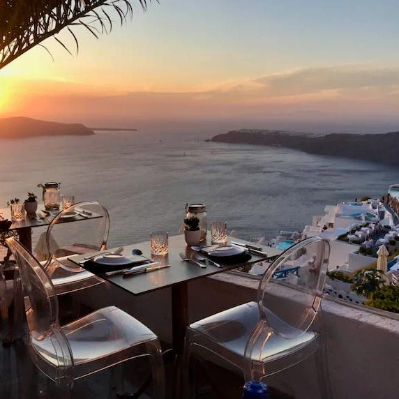 Honeymoon Santorini Sunset Dinner