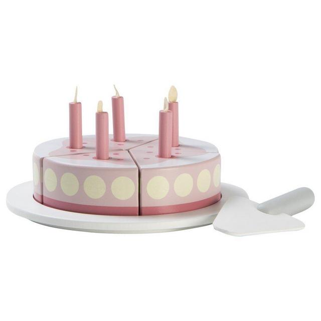 Pink Wooden Birthday Cake