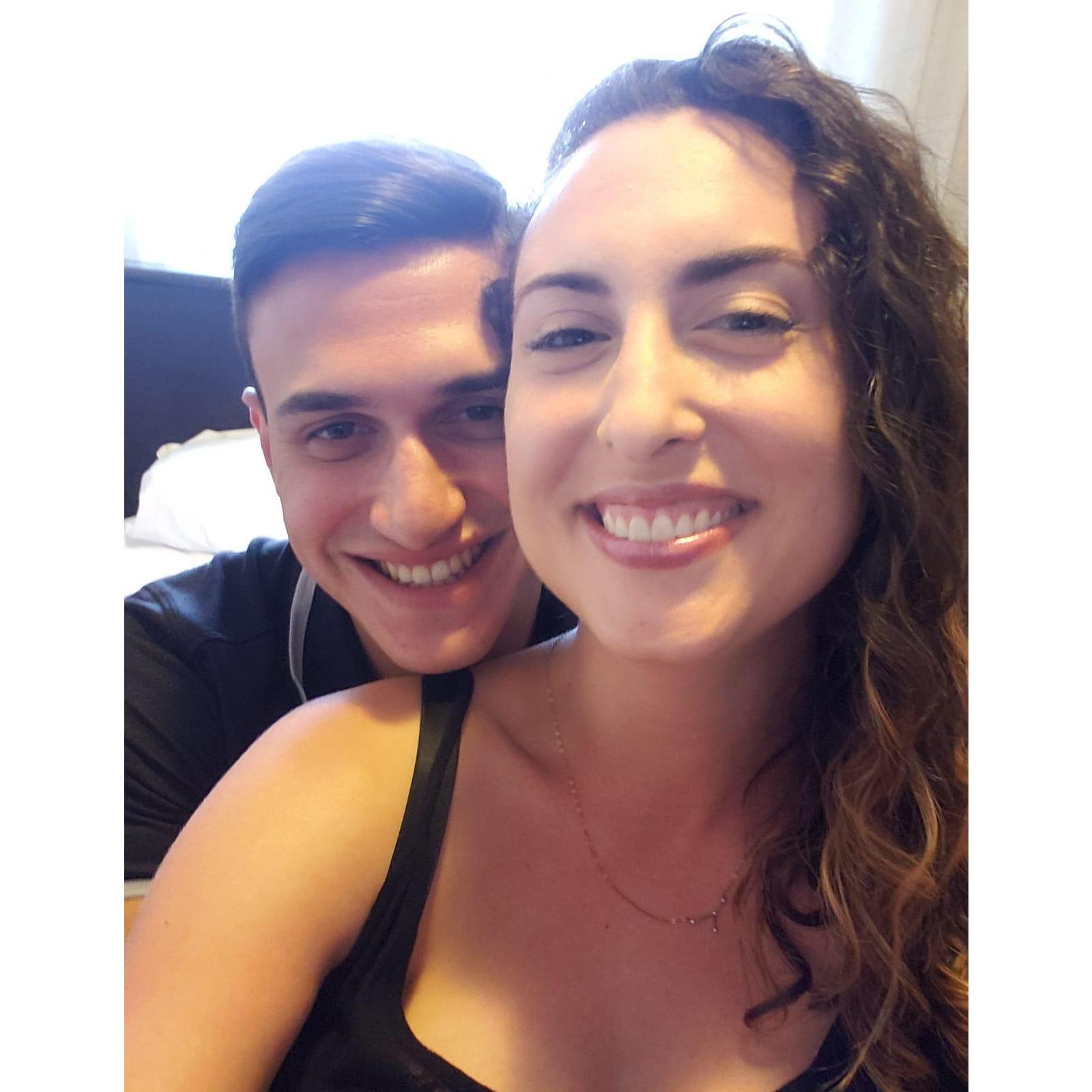 Our first photo together