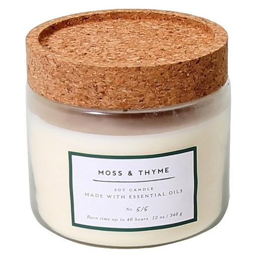 Glass Jar Candle Moss & Thyme 12oz - Smith & Hawken™