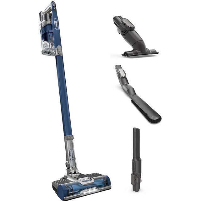 Shark Cordless Pet Plus Vacuum with HEPA Filter, Powerful Suction, Lightweight, 40min Runtime, Anti-Allergen Complete Seal, PowerFins, Self-Cleaning Brushroll, for Carpets & Hardfloors, Blue, IZ361H