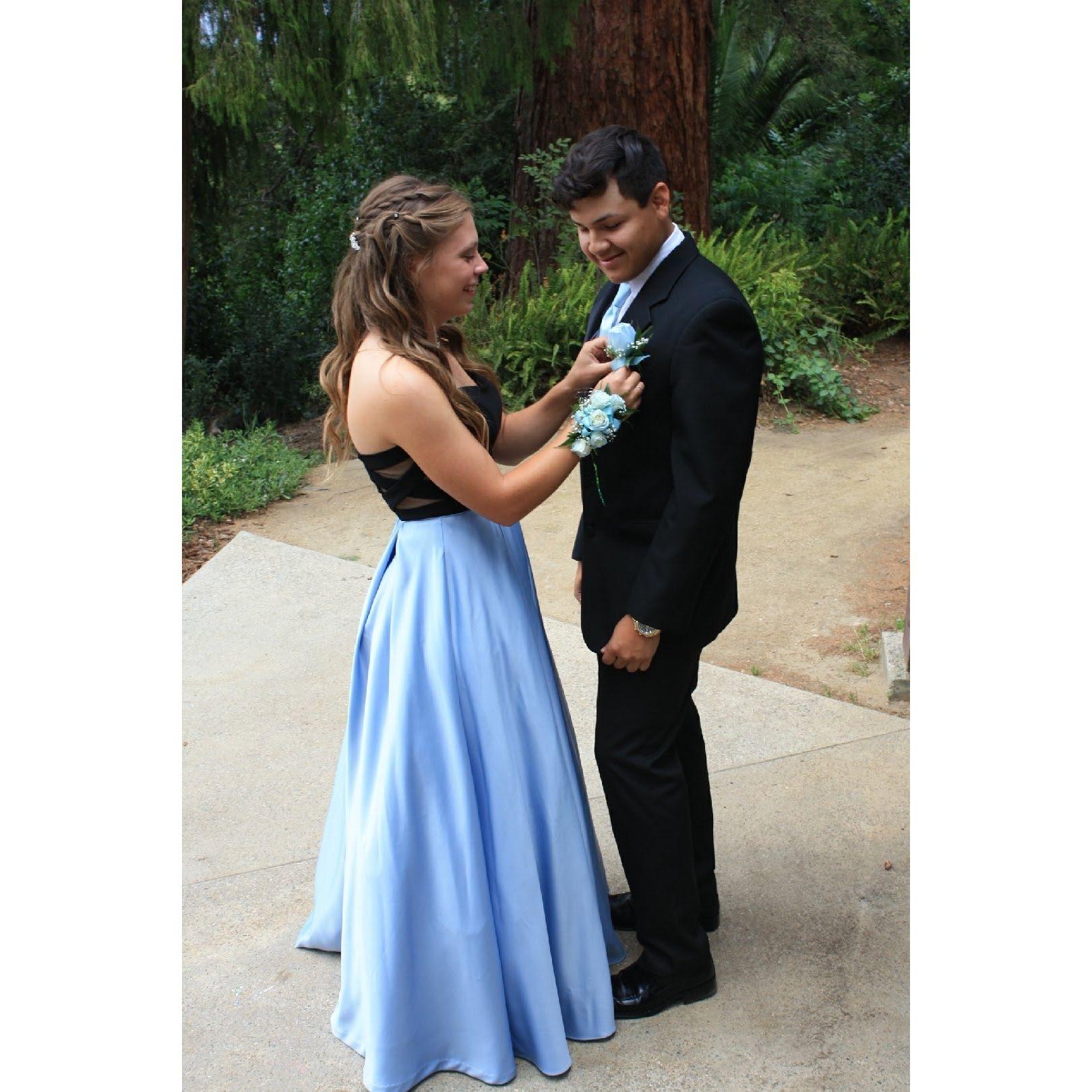 Alejandro's senior prom in 2018