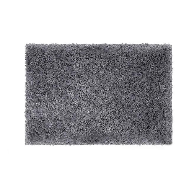 Trident Bathroom Rugs Bath Mats for Bathroom Non Slip 3000 GSM 16"x24"- Extra Soft and Absorbent Shaggy Rugs Washable Perfect Plush Carpet Mats for Tub, Shower,Door & Bath Room (Star Grey)