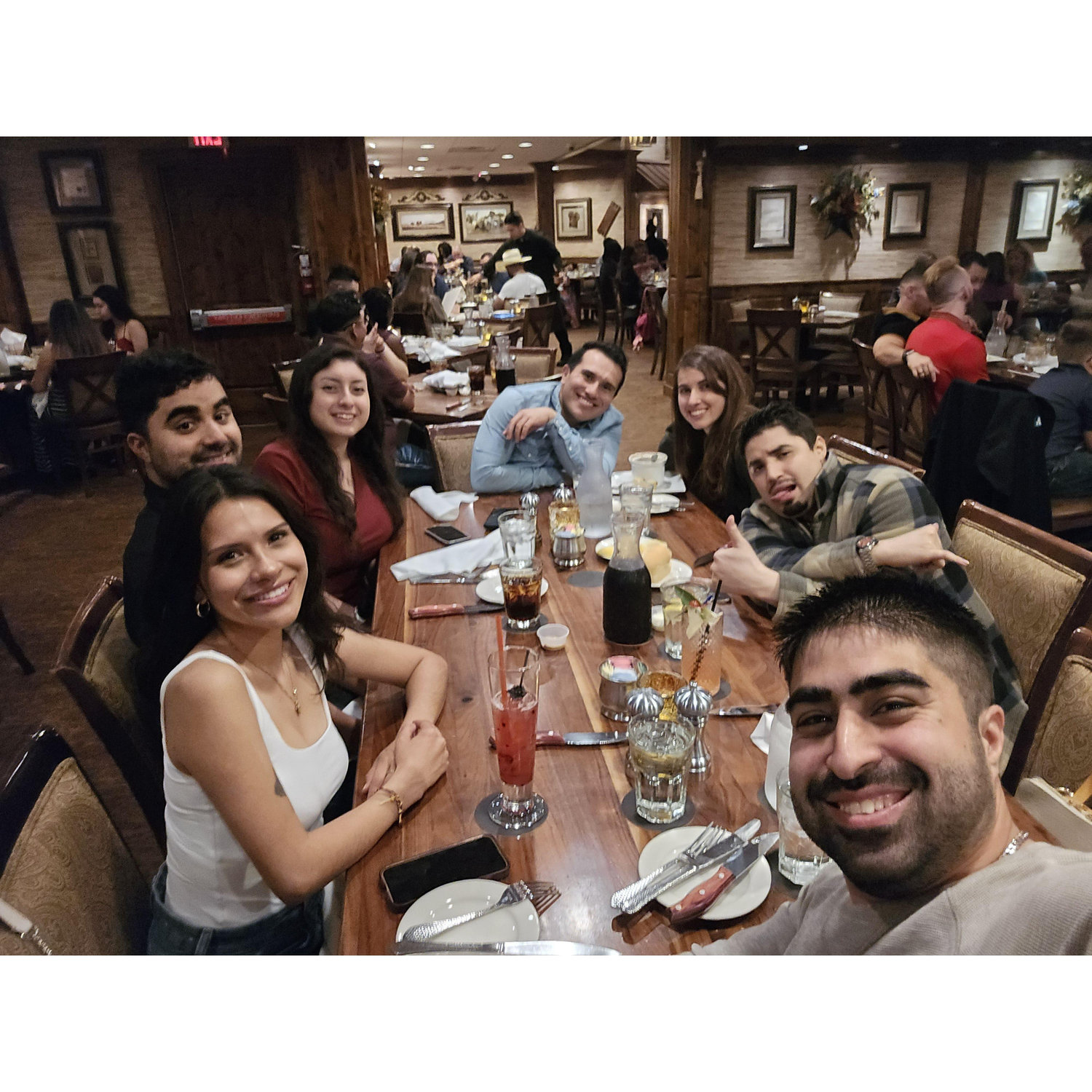 The Groom's birthday dinner