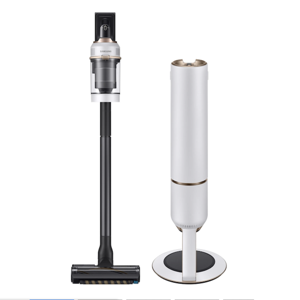 Bespoke Jet Cordless Stick Vacuum with All-in-One Clean Station in Misty White | Samsung US