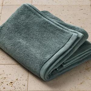 Dark Teal Blue Bath Towel - Organic Towel - Casaluna™