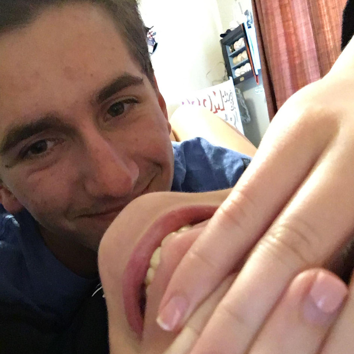 When two goofy people end up in a relationship, you're bound to end up with a few goofy selfies.