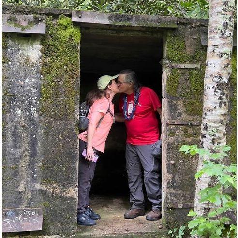 During a hiking adventure at the  Hill Family Reunion in the NC mountains, July 2023