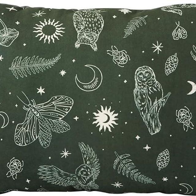 Therm-a-Rest Compressible Cinch Camping and Backpacking Pillow, Small - 12 x 16 Inch, Woodland