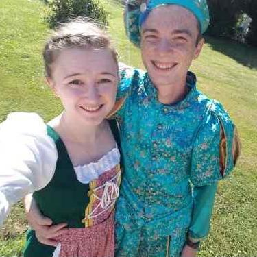 We had a blast marching with The Village Players in the 4th of July parade! (Gotta love a man who will wear yellow tights and fluffy pants in front of hundreds of people!)