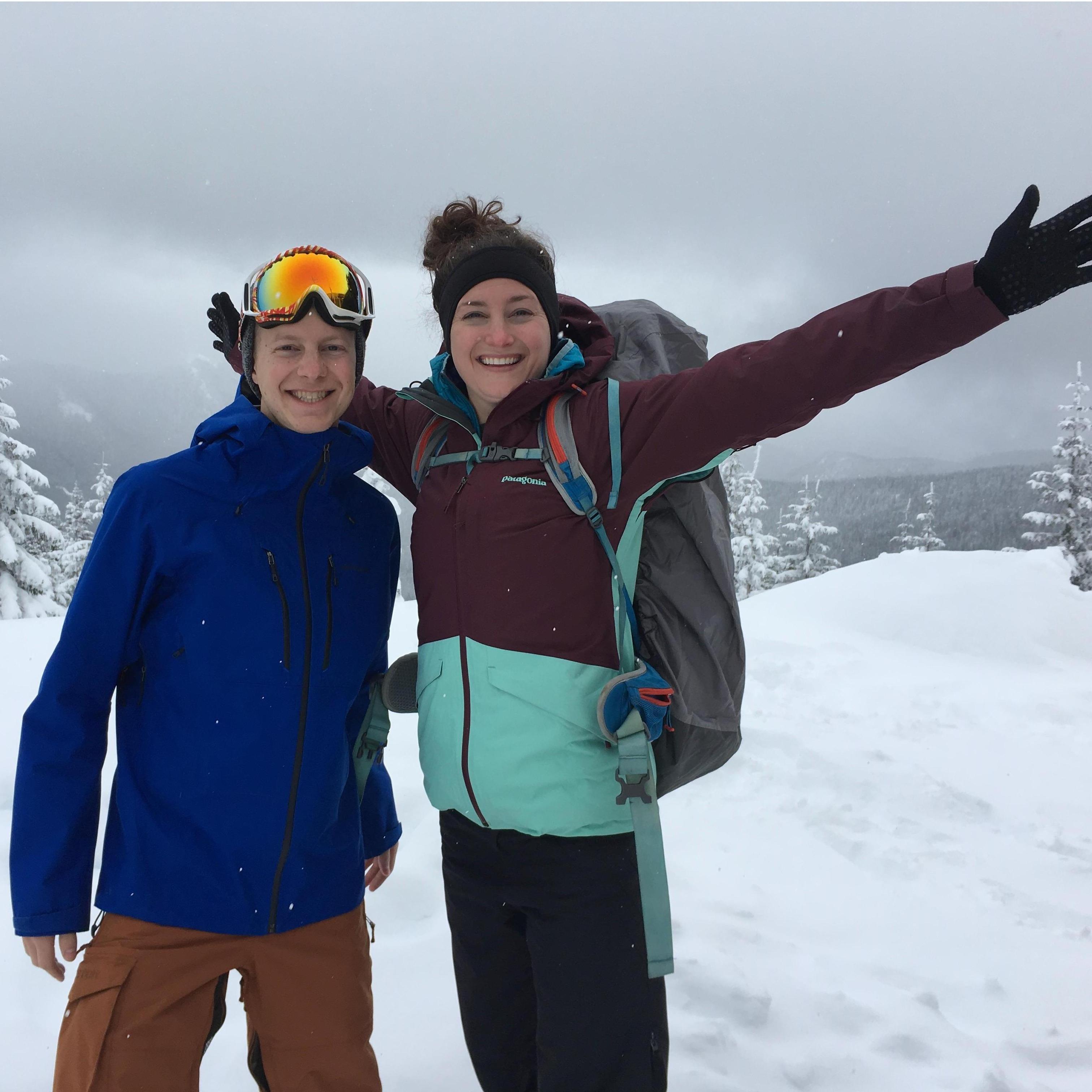 Winter backpacking trip with friends.
