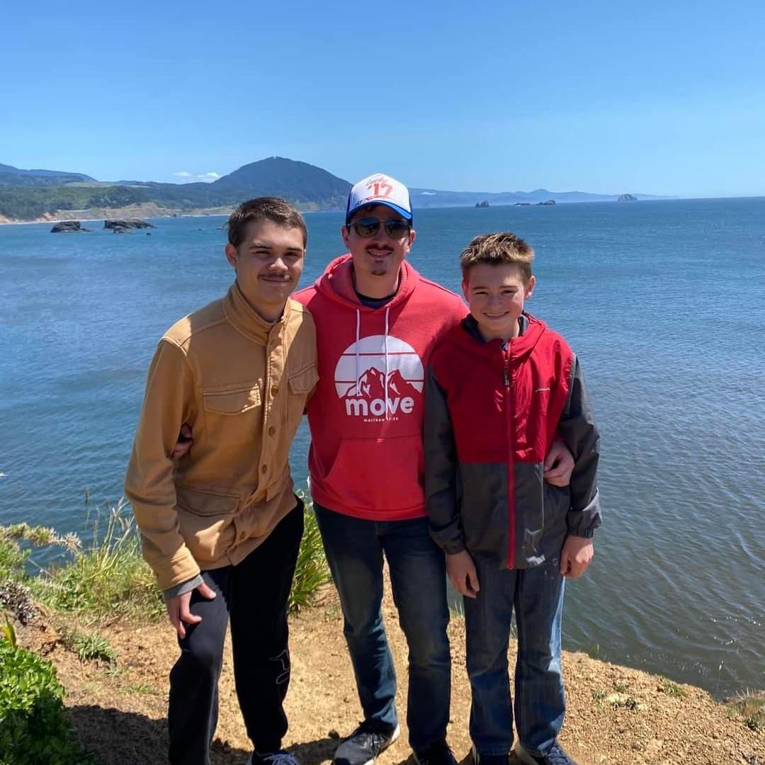 Shane on the coast with Snowy’s brothers