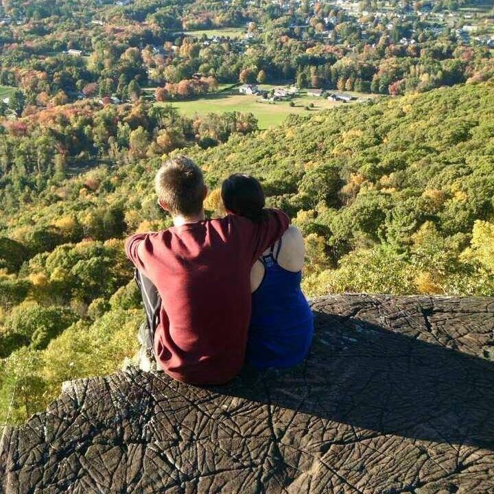 One our first hikes, photo cred to the UMass friends :)