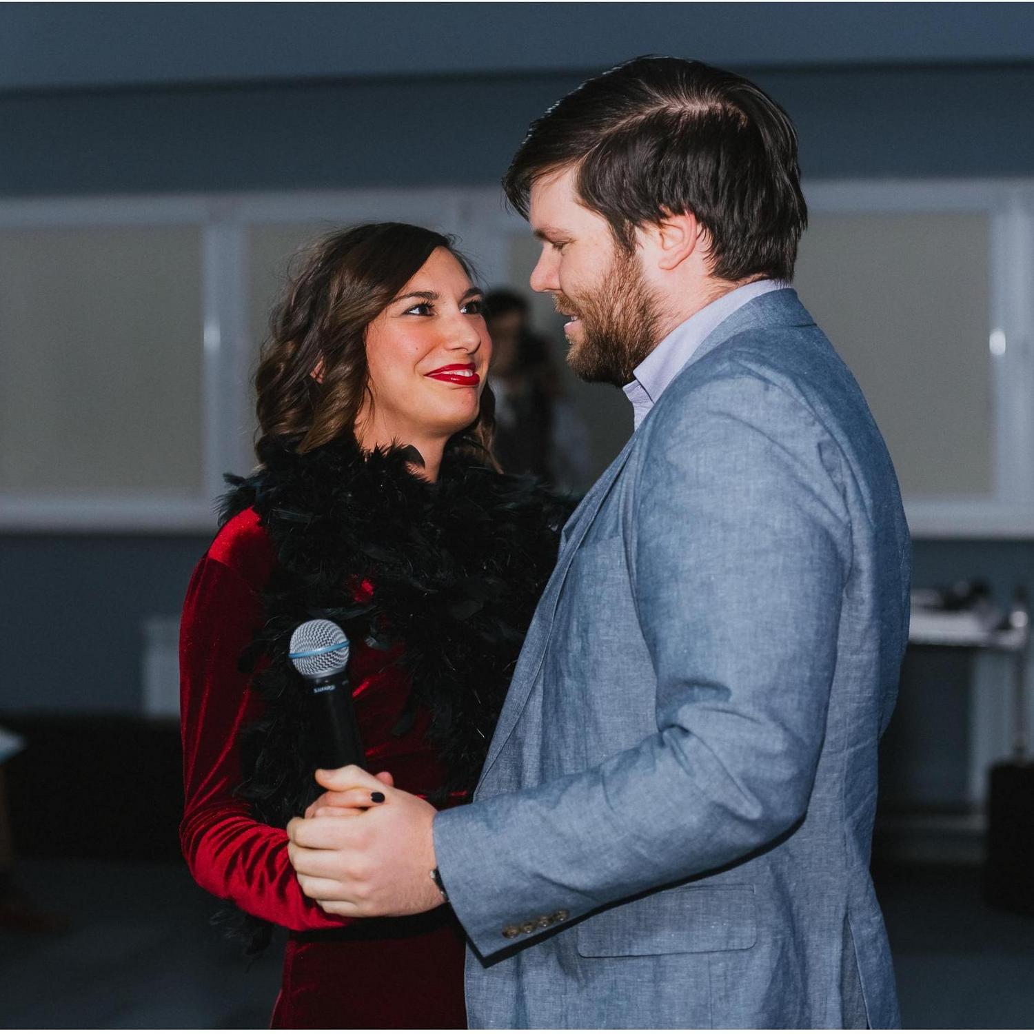 Kayla serenaded Daniel in front of our colleagues in Kazan, and we danced during a particularly long interlude in the song.