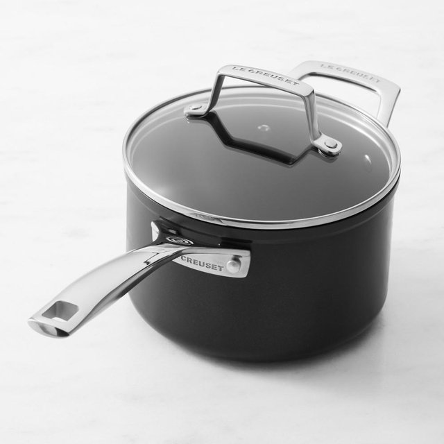 Le Creuset Essential Ceramic Nonstick Saucepan, 3-Qt.