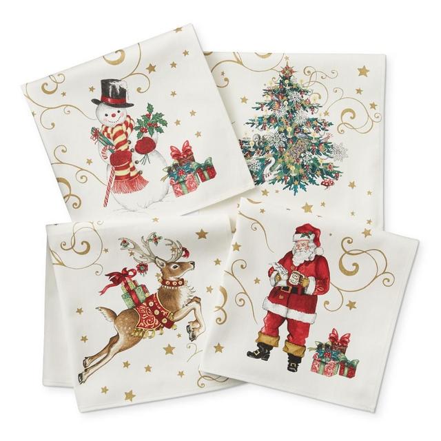 Twas the Night Before Christmas Napkins, Set of 4