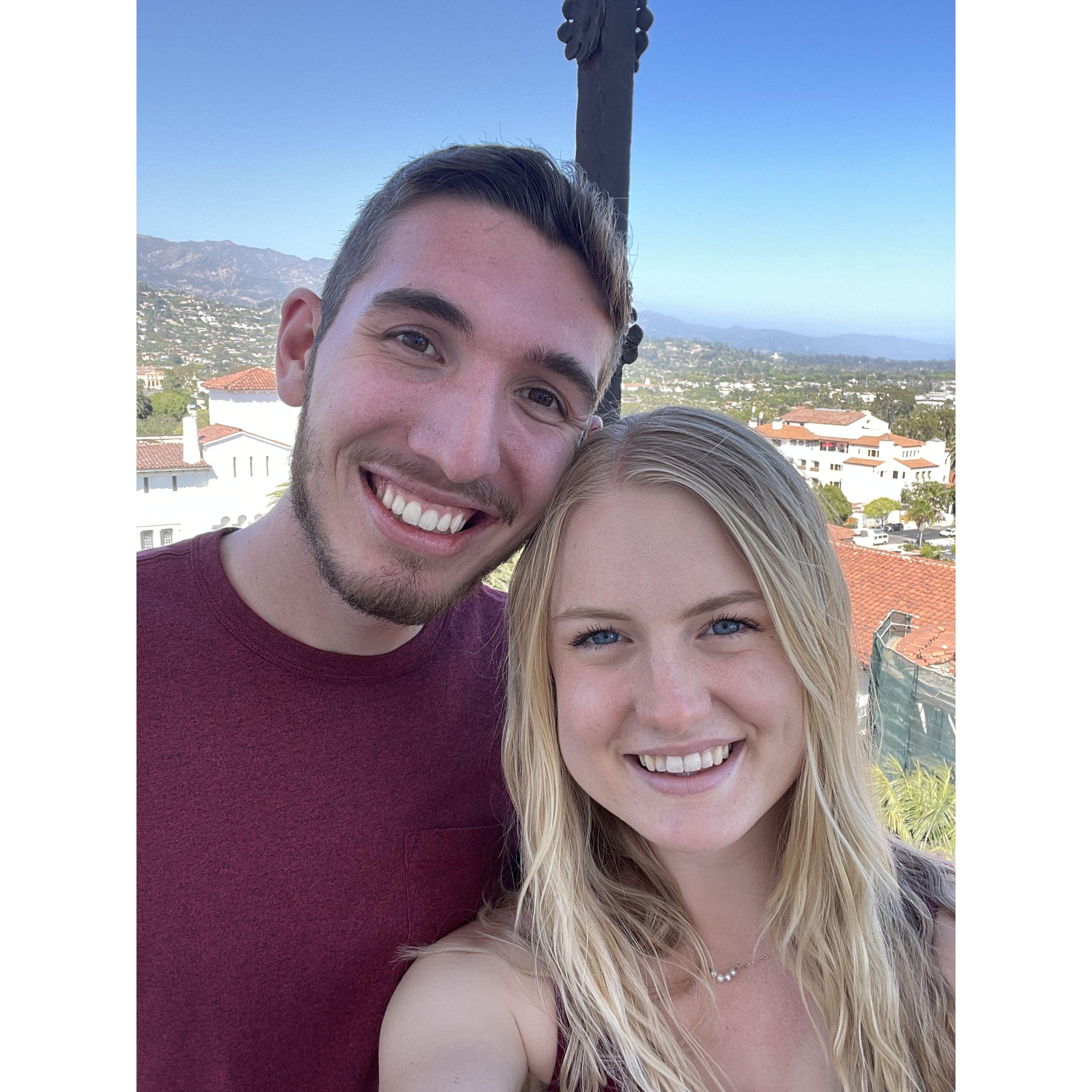 When We Visited The Court House in Santa Barbara.