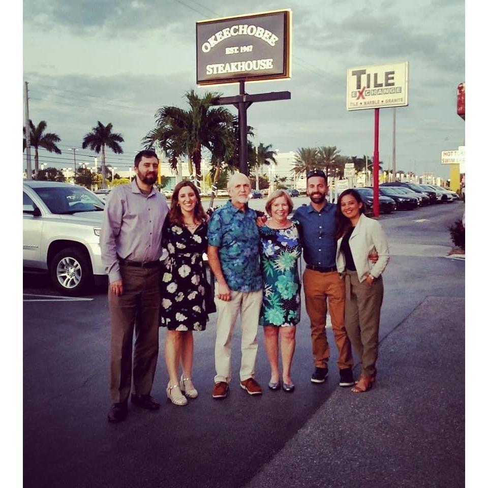 with John, Karen , Mark and Denise in West Palm