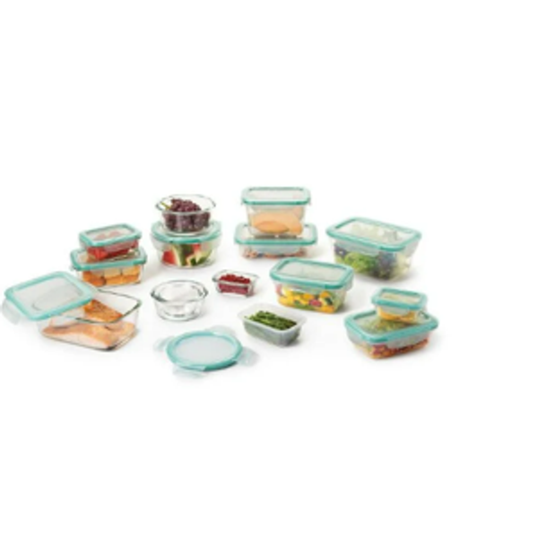 OXO Good Grips 30 Piece Smart Seal Glass & Plastic Container Set