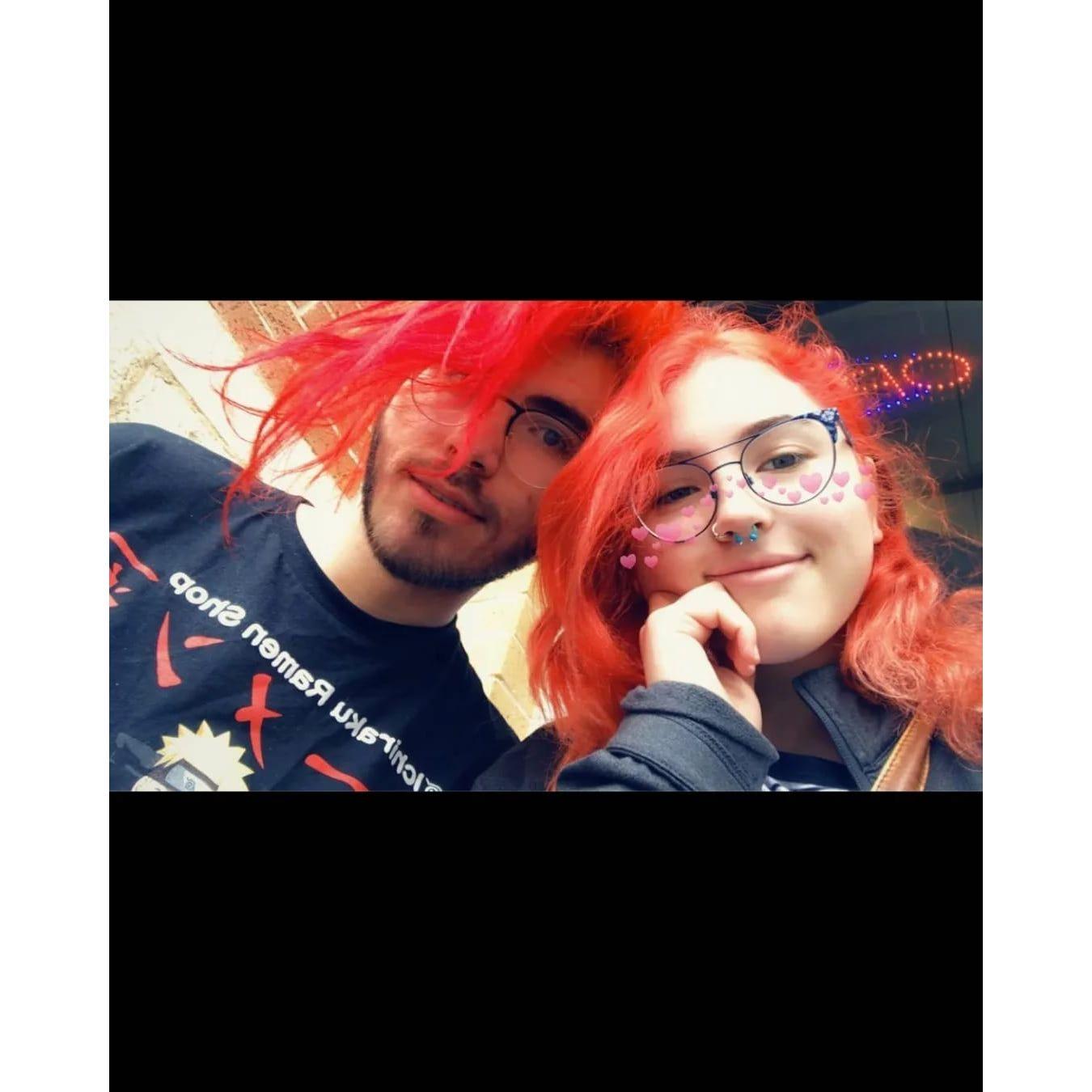 We took this photo outside of a breakfast place while waiting for a table