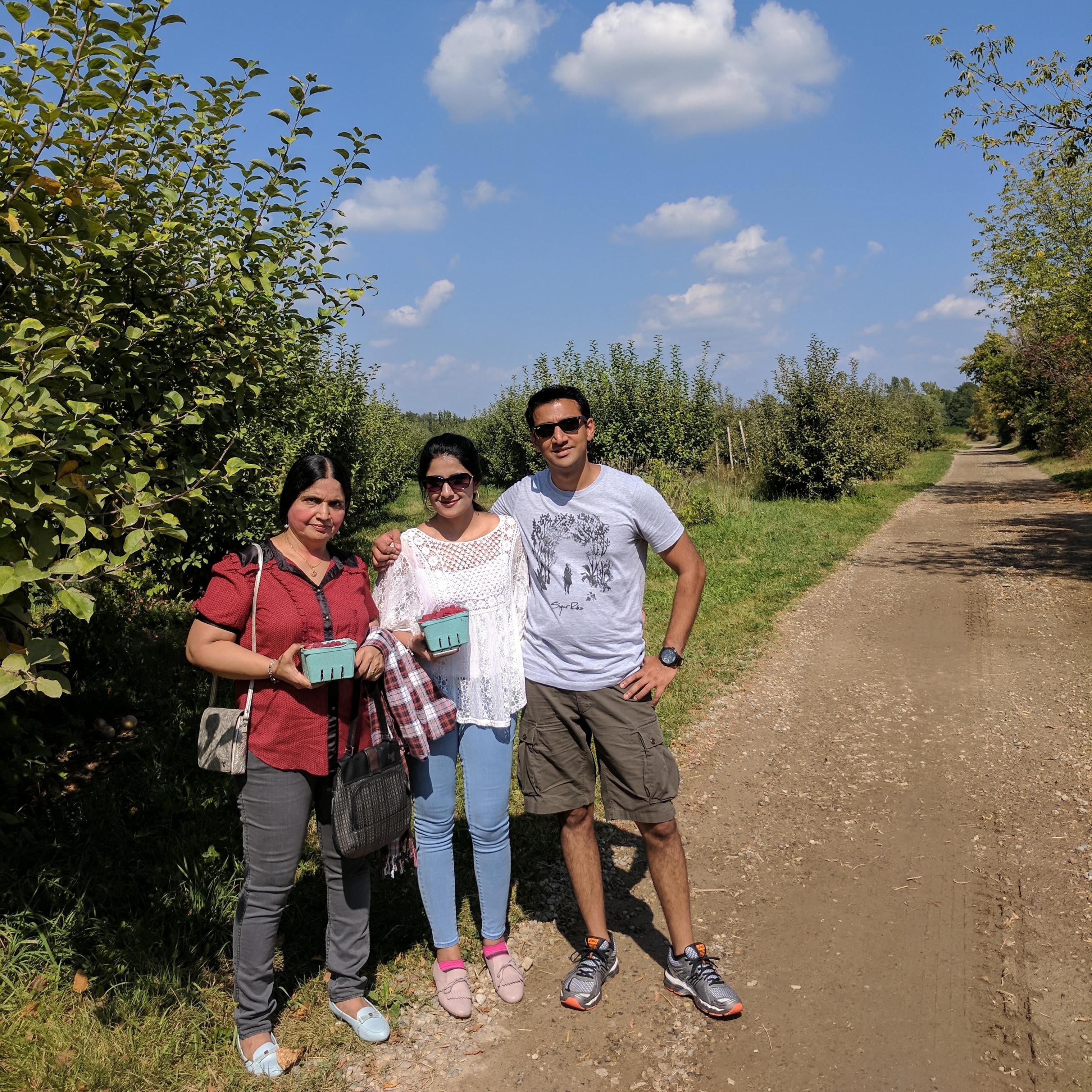 Surrounded by family. Short visit to Michigan but fun filled days!