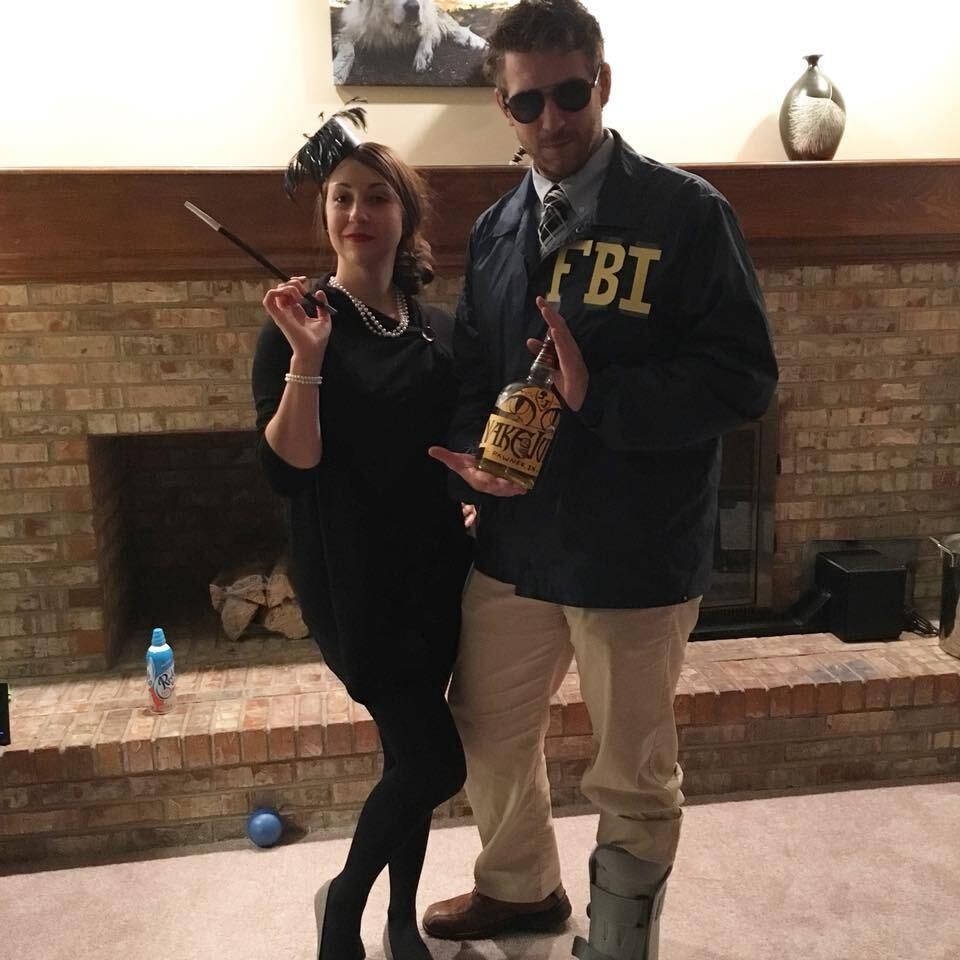 Janet Snakehole & Burt Macklin, Lakewood, CO (2017). Impressive effort by Tcizzle that year. Megan was very proud, he even got into character and kept pouring everyone shots of snakejuice.