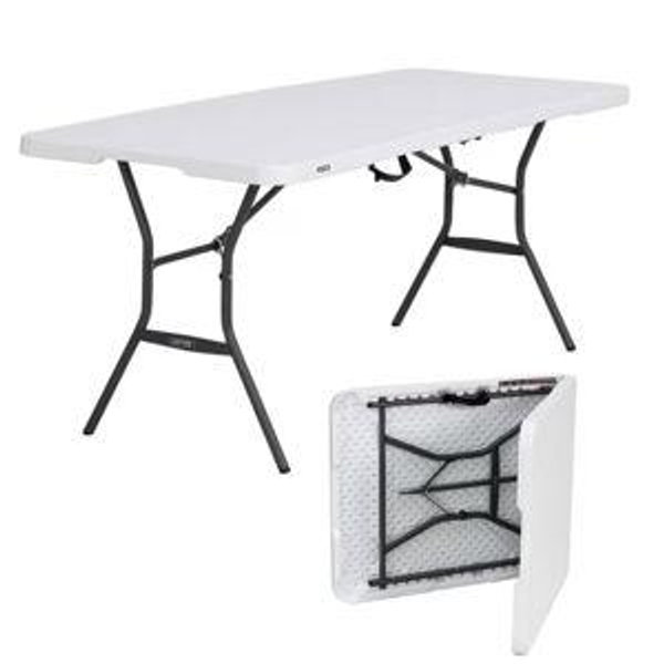 Lifetime 6-Foot Fold-In-Half Table