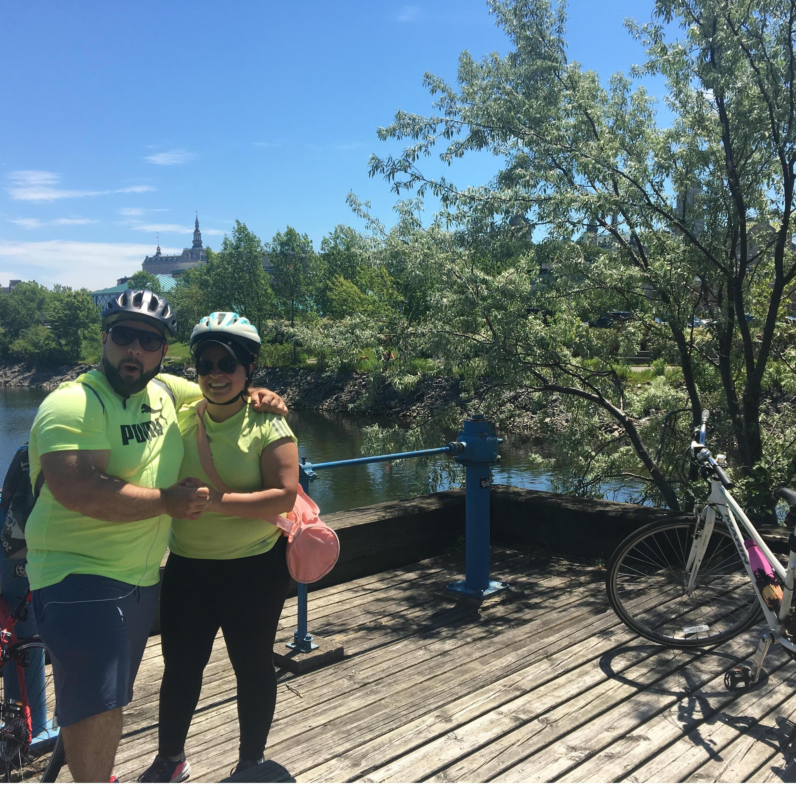 Bike ride at Quebec city 2018