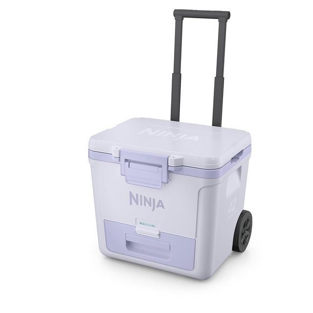Ninja FrostVault 42qt Wheeled Cooler with Cold Dry Zone | Integrated Fridge-Temp Dry Storage Drawer | Premium Heavy-Duty Insulated Cooler | Keeps Ice Cold for Days | Mourning Dove | FB242DV