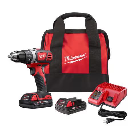 Milwaukee M18 1/2 in. Brushed Cordless Drill/Driver Kit (Battery Charger)