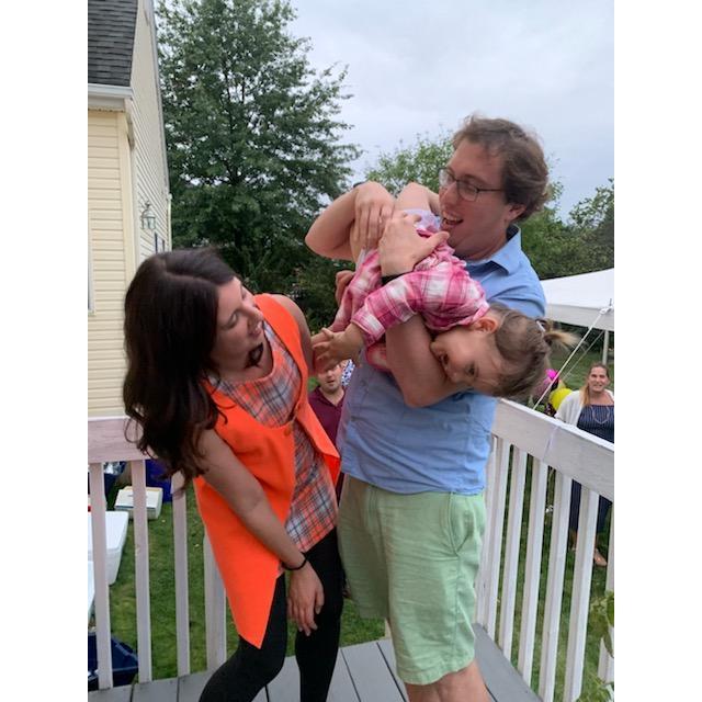 Hillsborough, September 2019. Engagement BBQ fun with Madison!