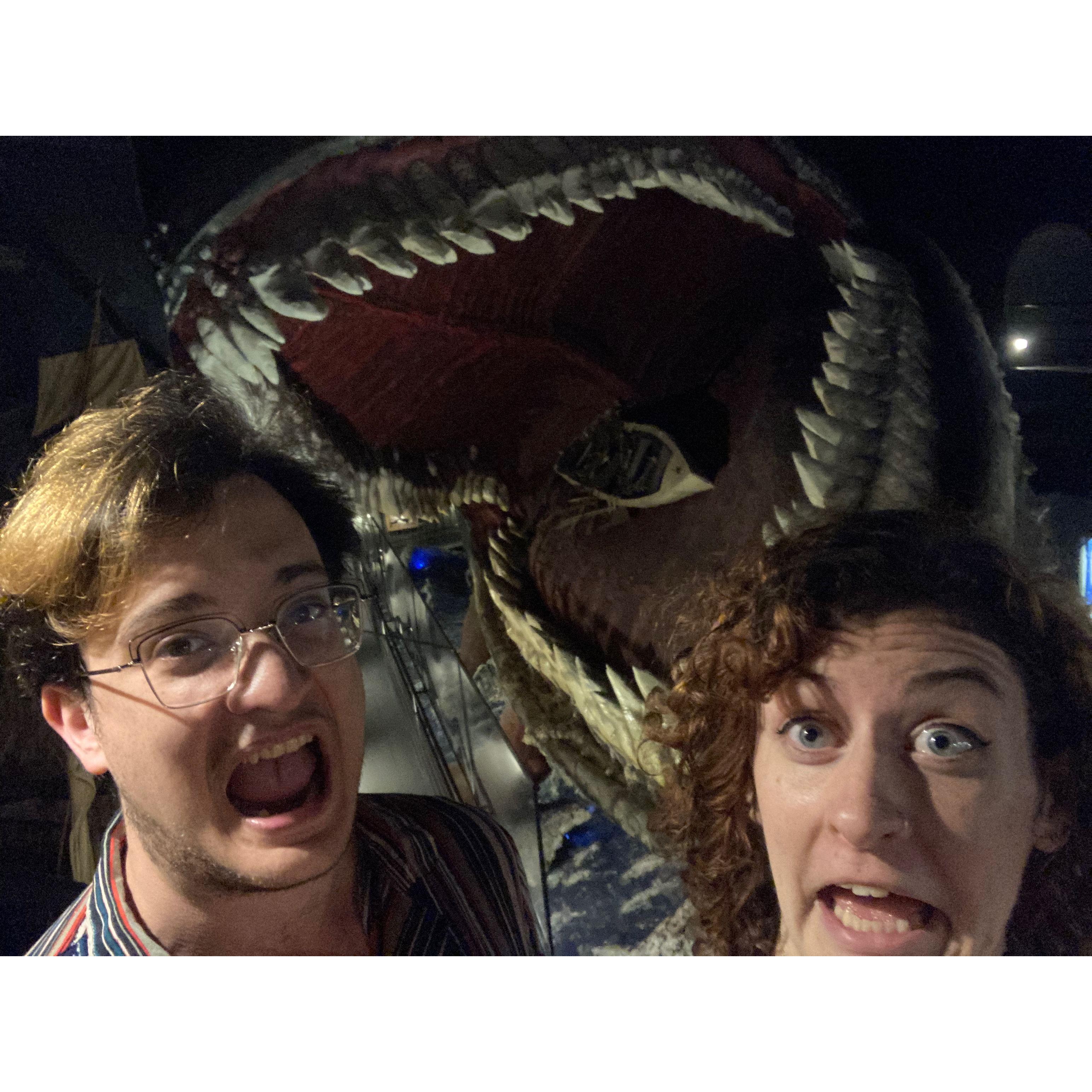 Getting eaten by a megalodon at House On The Rock :)
