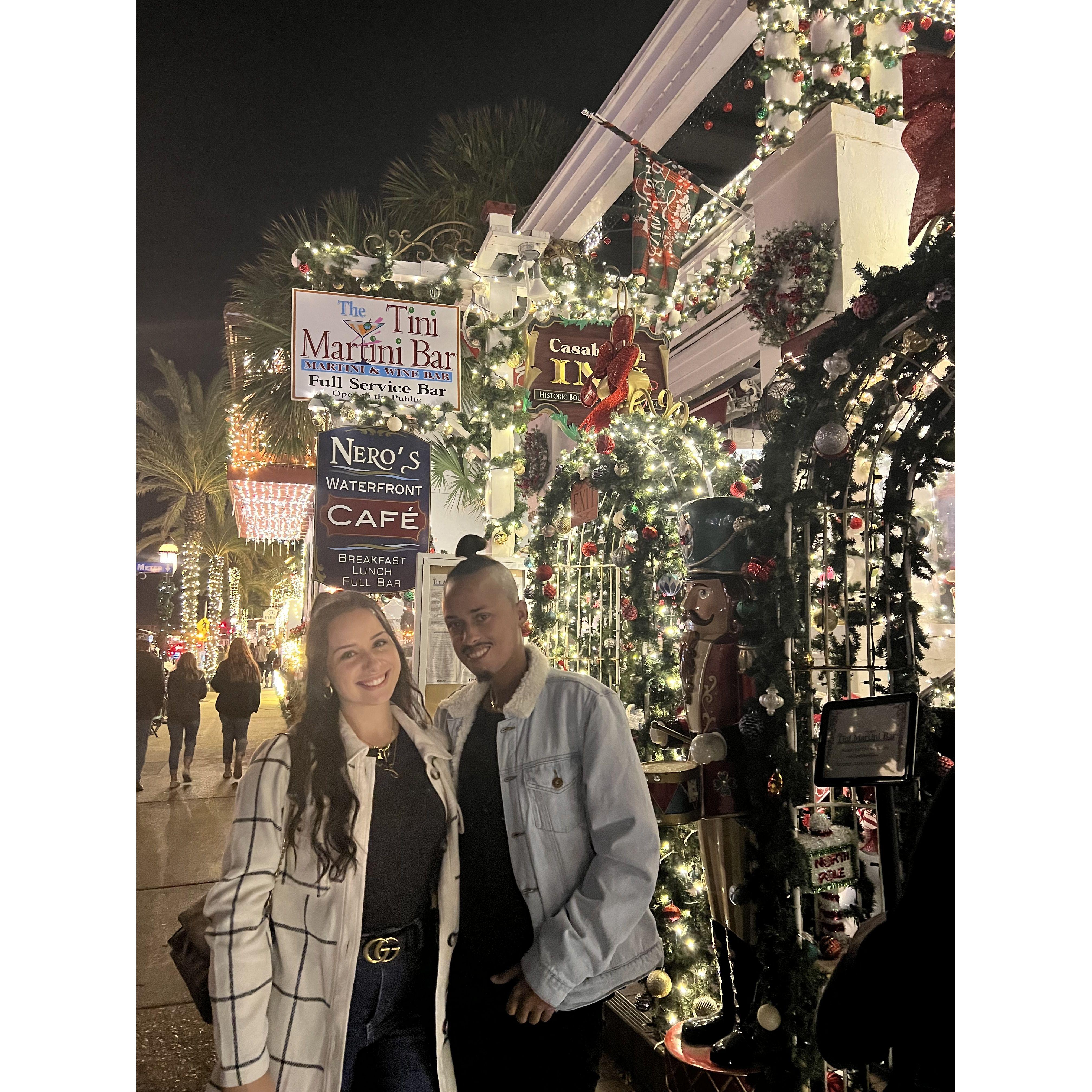 Our first time at the Tini Martin Bar... who would've thought two years later Eliel and Bianca would be staying at the same Inn that housed this restaurant the weekend Eliel Proposed.