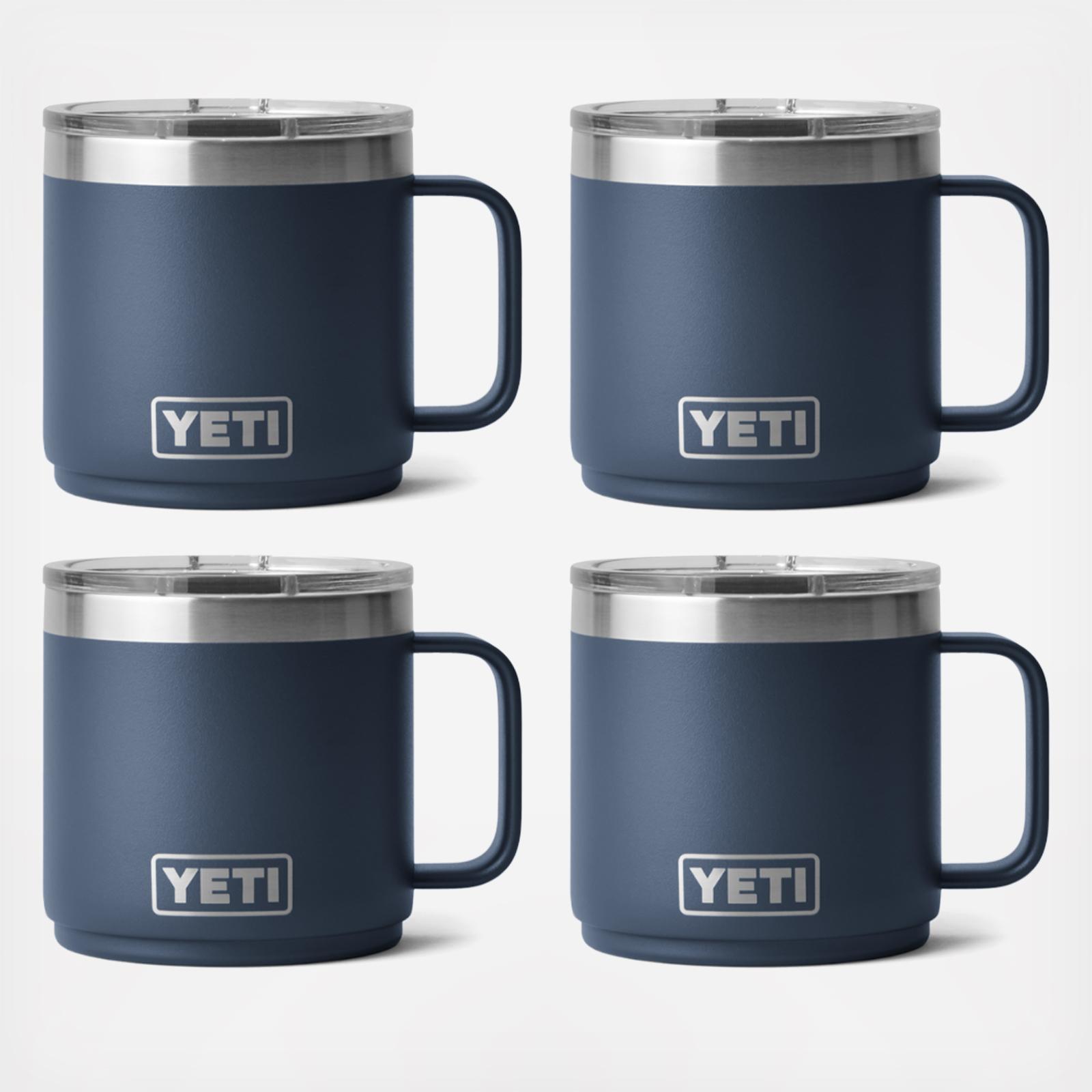 YETI, Rambler 14 oz. Stackable Mug with Magslider Lid, Set of 4 | Zola