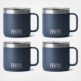 Rambler 14 oz. Stackable Mug with Magslider Lid, Set of 4