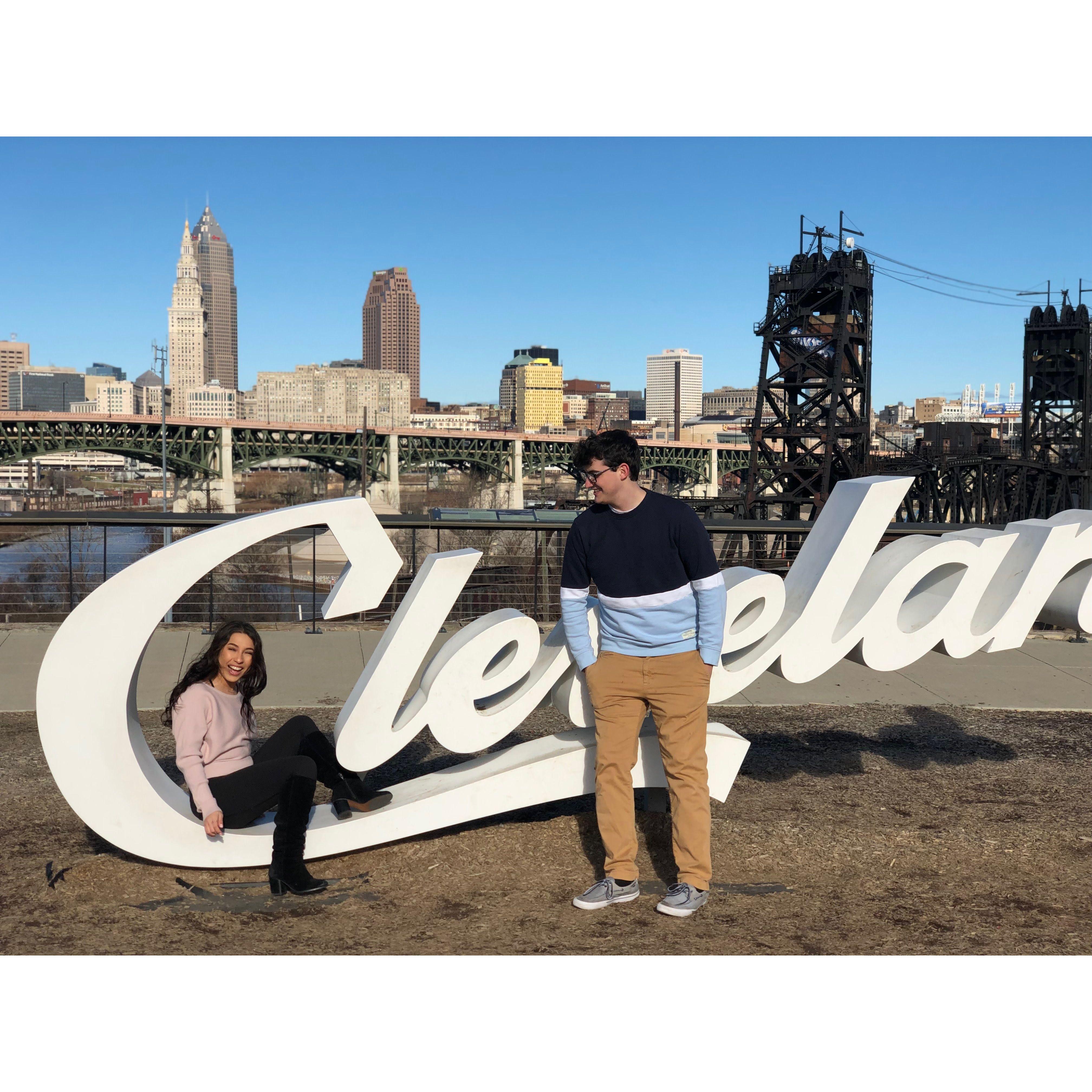 Maya's first time in Cleveland back in 2019