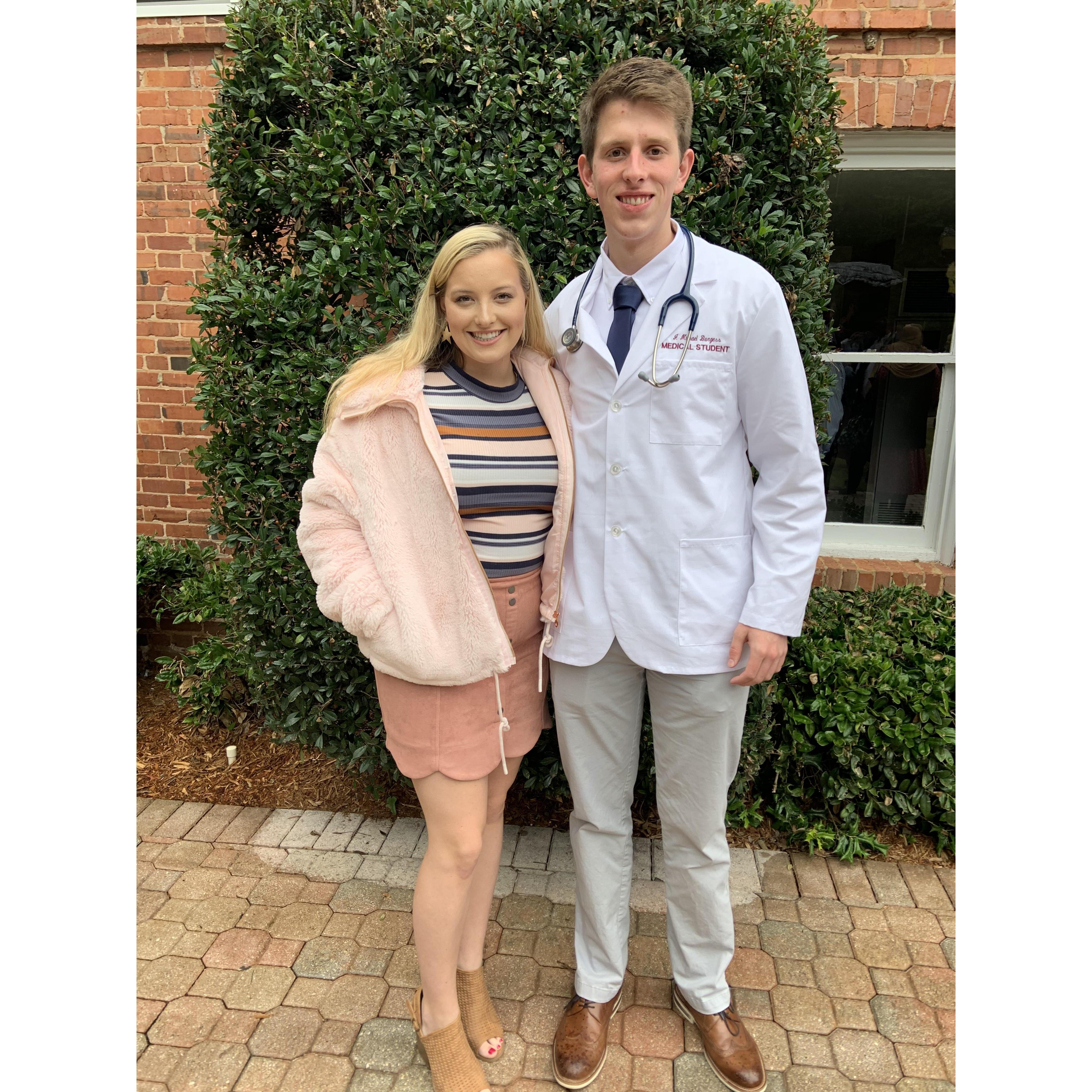 Michael's White Coat Ceremony 
October 2019