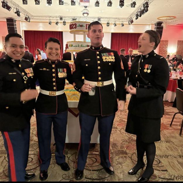 Our first Marine Corps ball. Before it all started.