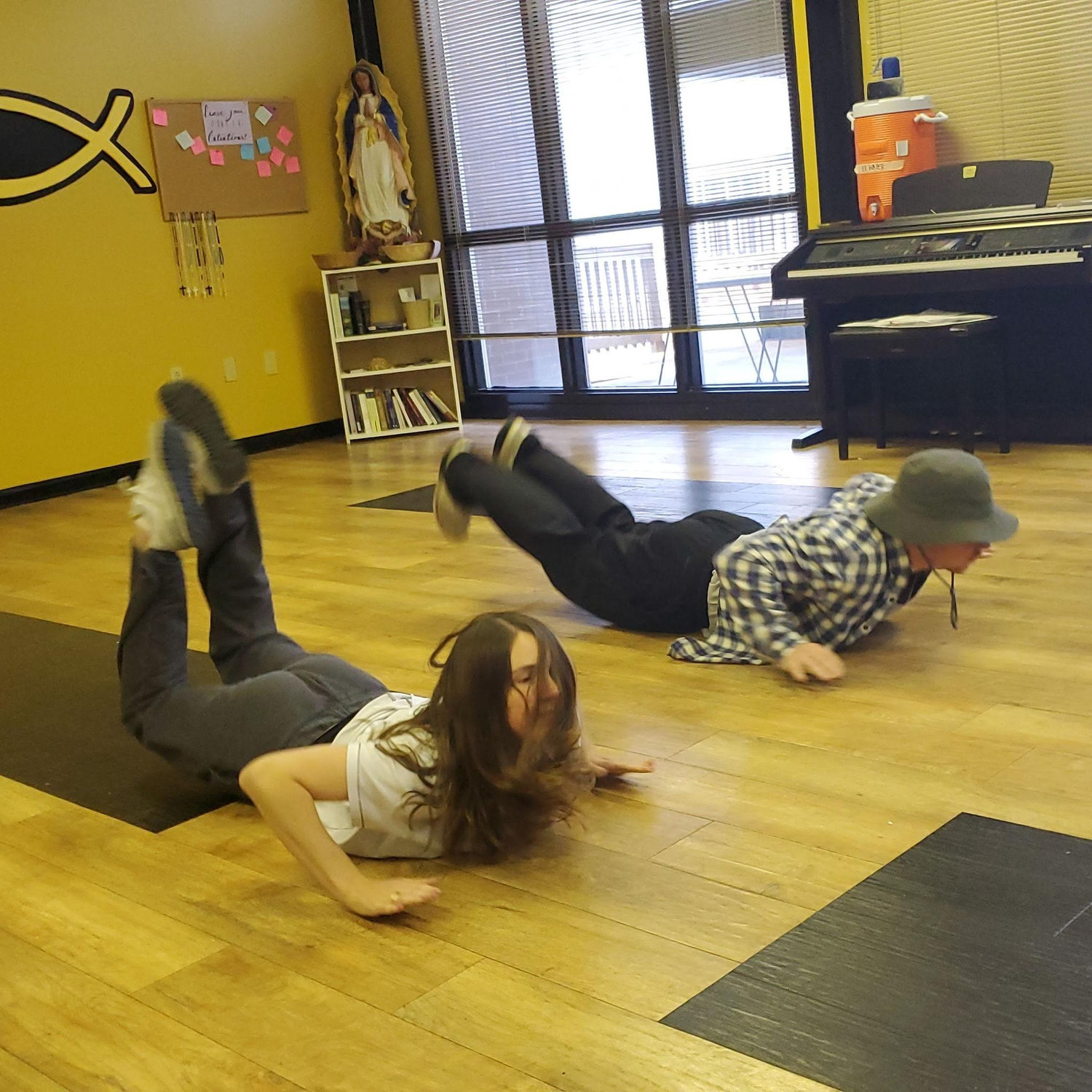 Doing the worm together when we were FOCUS teammates!