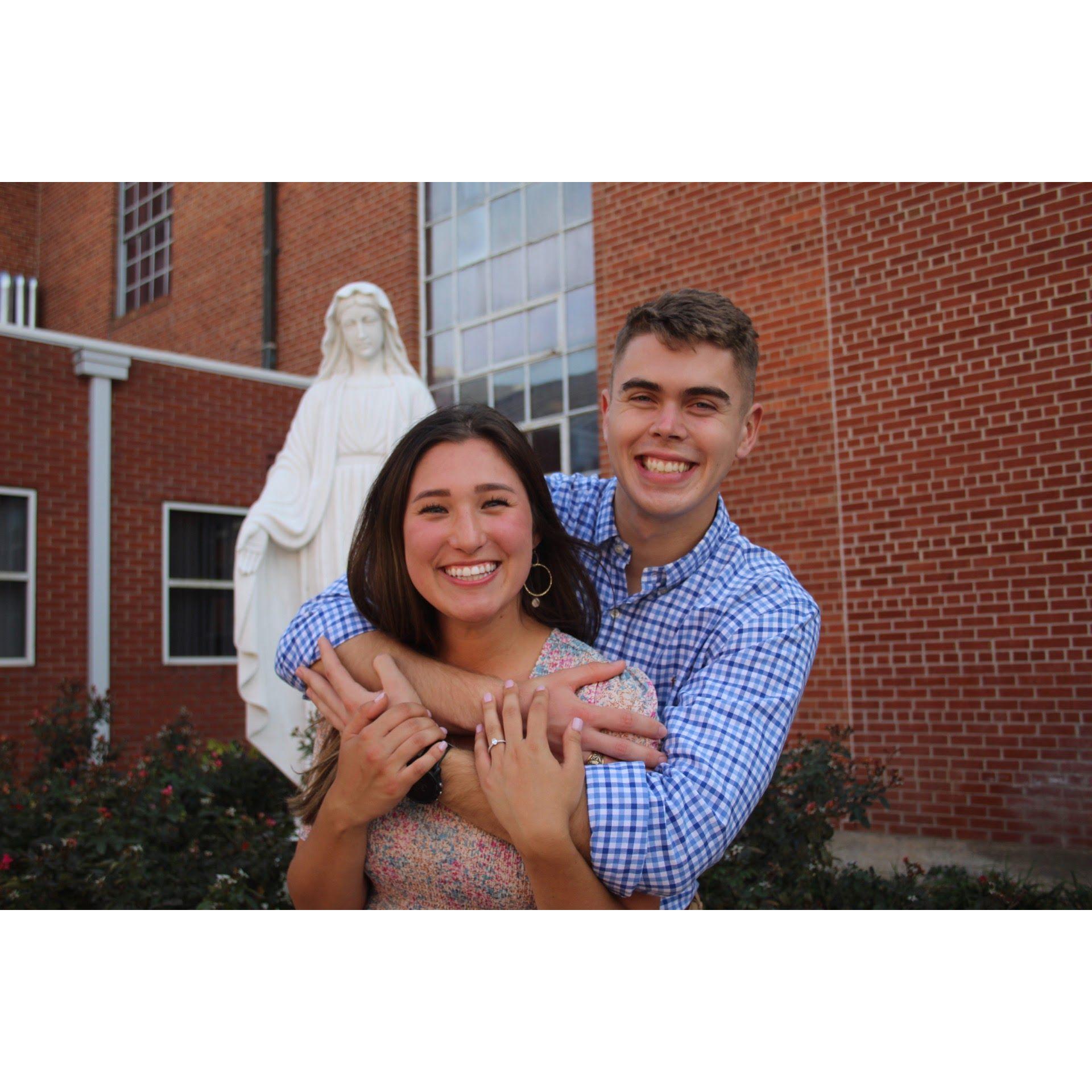 Engagement pictures at St. Mary's