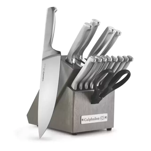 Calphalon Classic Self-Sharpening Stainless Steel 15-Piece Knife Block Set