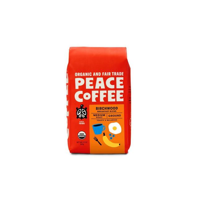 Peace Coffee Organic Fair Trade Birchwood Blend Medium Roast Ground Coffee - 12oz