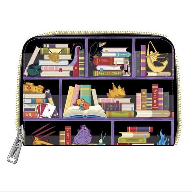 Loungefly Disney Villains Books Zip Around Wallet