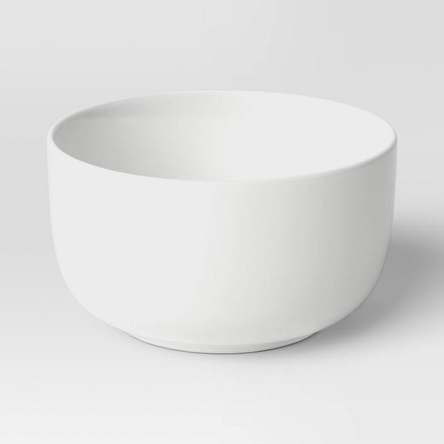 92oz Porcelain Serving Bowl White - Threshold™: Round Fruit Dish, Oven & Microwave Safe, Dishwasher Safe