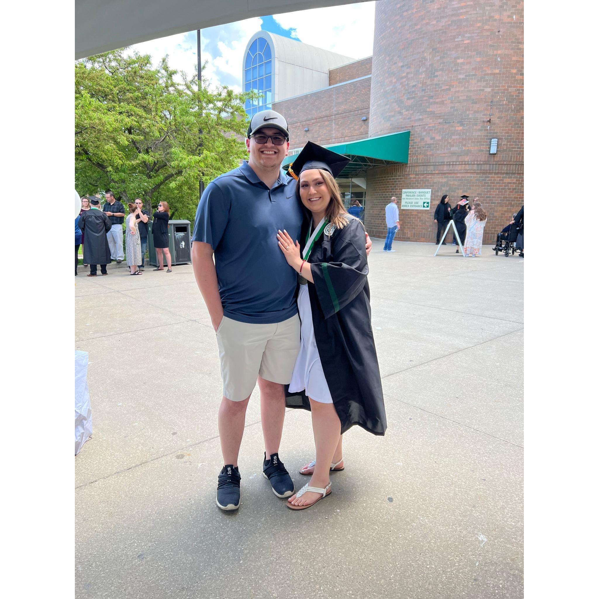 Celebrating Nikki graduating college!