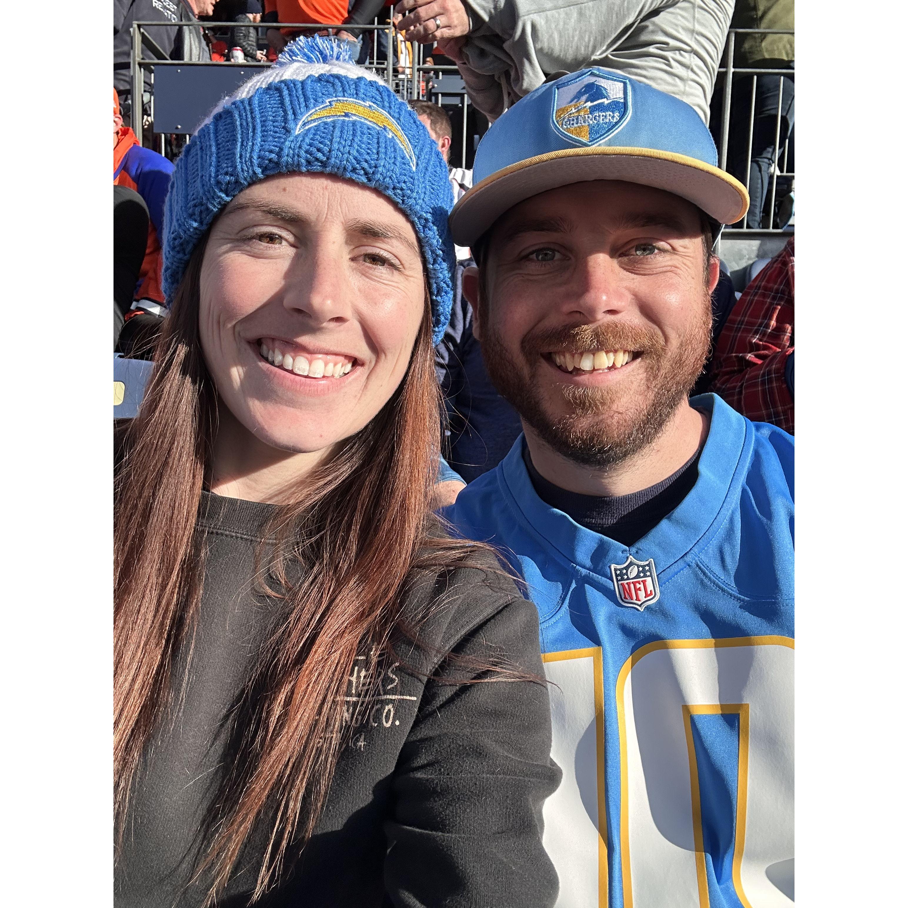 My first Chargers & NFL game!