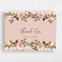 Pink Wedding Thank You - Quintana Landscape